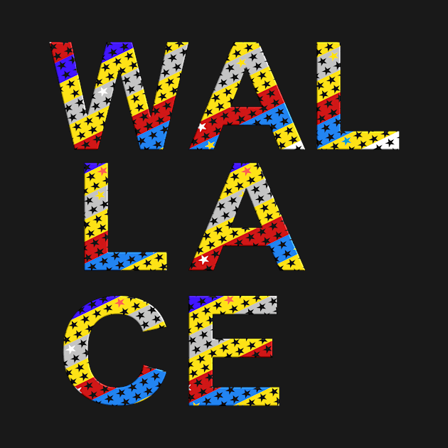 Wallace, name, typography by Furashop