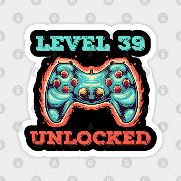 Level 39 Unlocked/ Video Game 24th Birthday Gift/Born in 1982 Magnet by Abddox-99