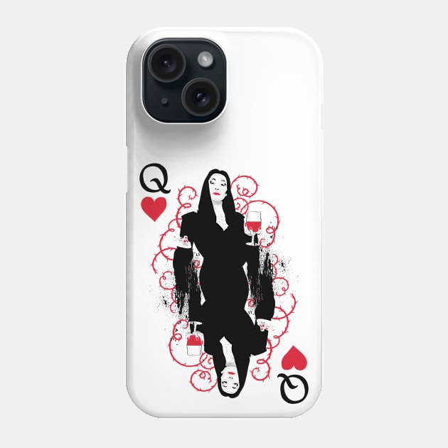 Addams Cards - Morticia Phone Case by polliadesign