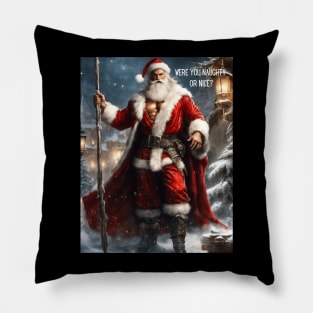 Were you naughty or nice? Pillow