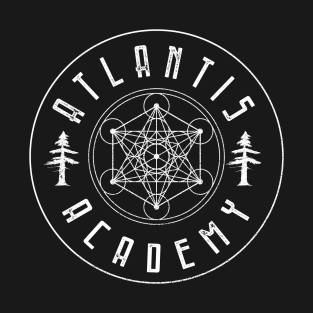 Atlantis Academy Redwoods Logo White T-Shirt