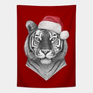 Christmas tiger Tapestry