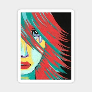 INDIE  Pretty Woman Painting Magnet