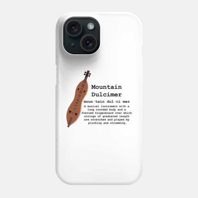 Smart People Play Mountain Dulcimer Phone Case by tandre