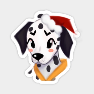 Cute Dalmatian Drawing Magnet