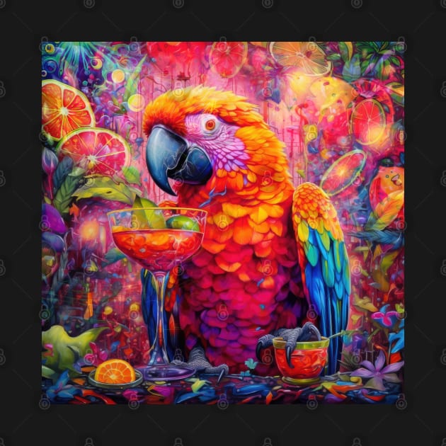 Parrot Head by Phatpuppy Art