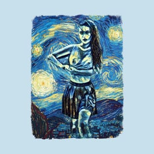 Sexy Lady Van Gogh Style T-Shirt