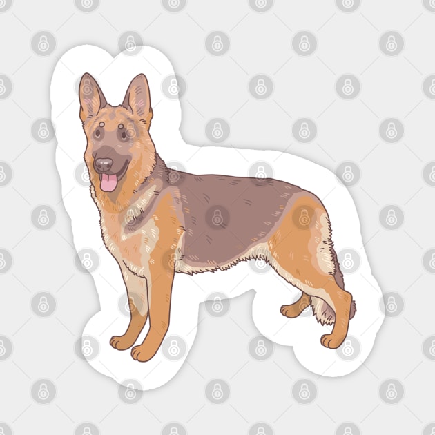 German Shepherd Magnet by Csieben