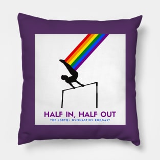 HIHO Logo, block, rainbow Pillow