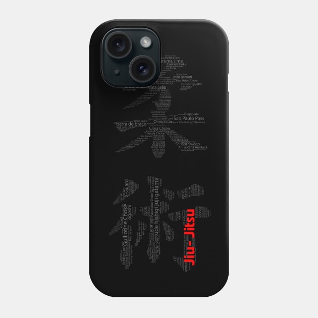 jiu jitsu techniques Phone Case by huwagpobjj