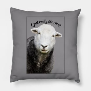 I Just Really Like Sheep Pillow
