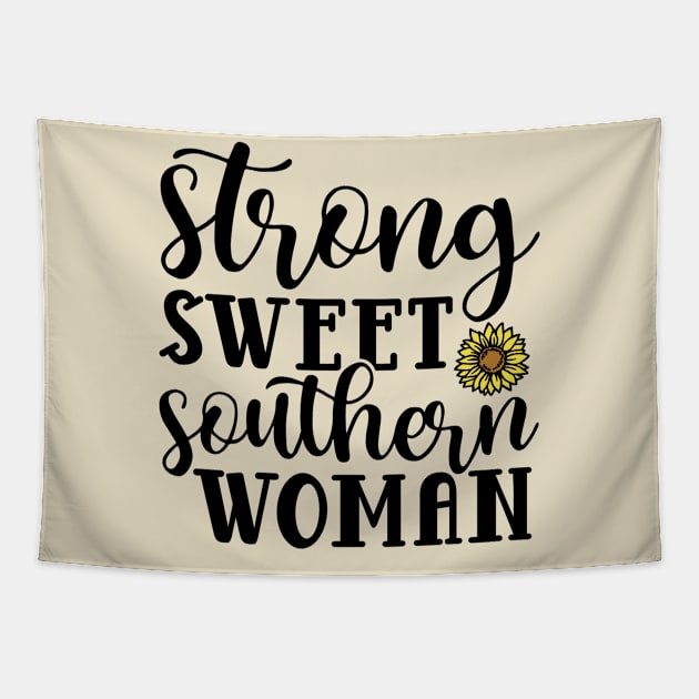 Strong Sweet Southern Woman Tapestry by GlimmerDesigns