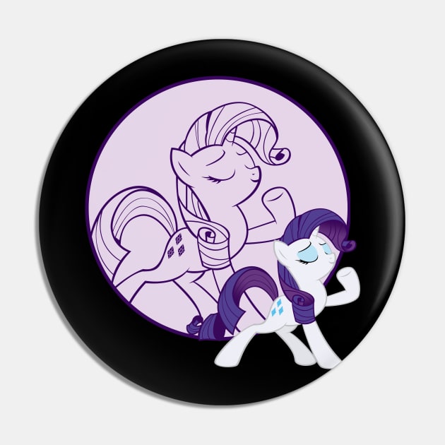 Rarity Pin by Brony Designs