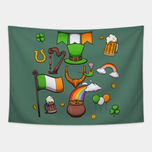 St Patrick’s Day Elements Tapestry