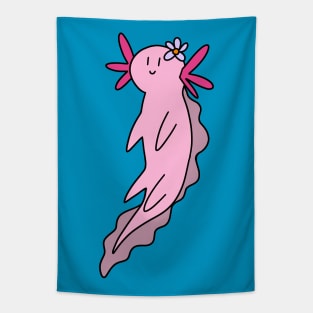 Flower Axolotl Tapestry