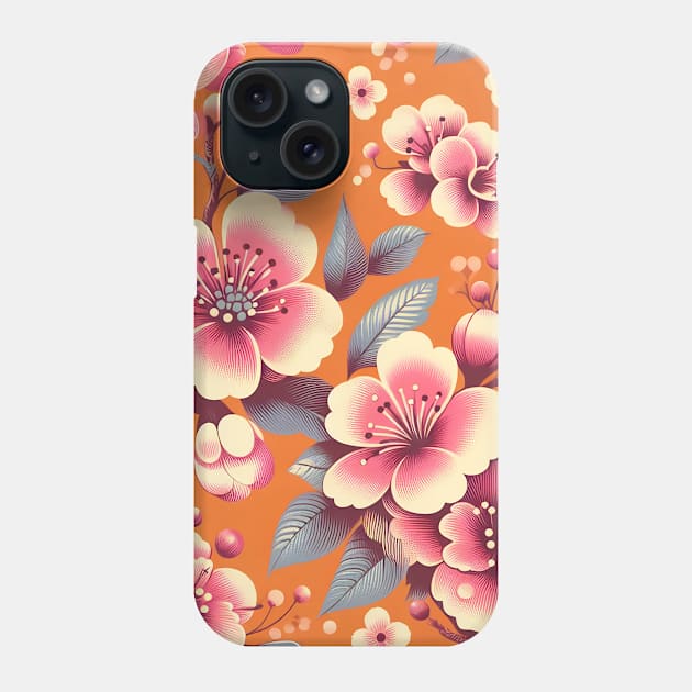 Pink Flowers Phone Case by Jenni Arts