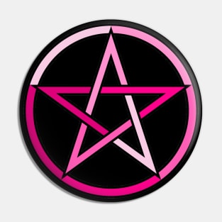 Pink Pentagram Pentacle Pin