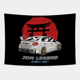 JDM White Subie Impreza  WRX STi Tapestry