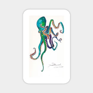 Blue/Green Octopus Magnet