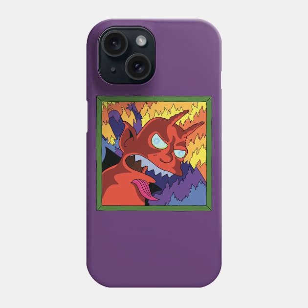 The devil and Homer S Phone Case by TeeAguss