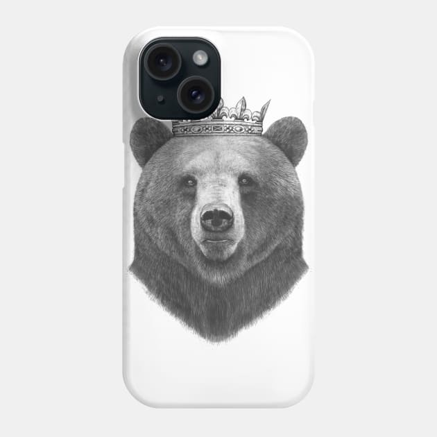 King bear Phone Case by kodamorkovkart