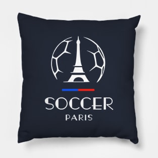 SOCCER PARIS Flag Football Eiffel Tower Pillow