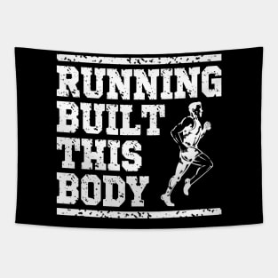 Running built this body, runner gift idea Tapestry