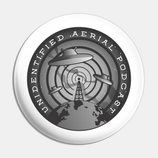 Unidentified Aerial Podcast Logo Pin