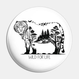 'Wild For Life' Environment Awareness Shirt Pin