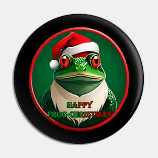 Happy Frog-Christmas Pin