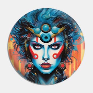 Cybernetic Woman Pin