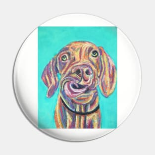 Colourful Vizsla puppy Pin