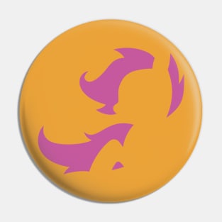 Scootaloo Silhouette Pin