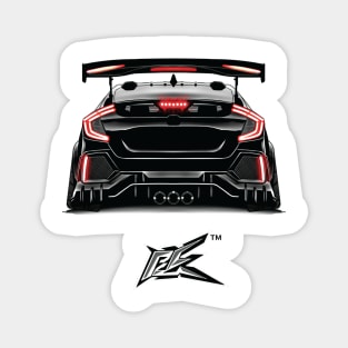 honda civic fk8 rear black Magnet