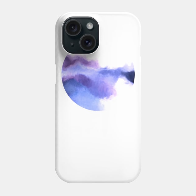 Purple Sky, White Light - abstract Phone Case by micklyn