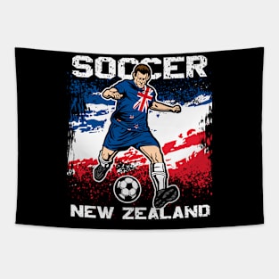 New Zealand Soccer Futbol Tapestry