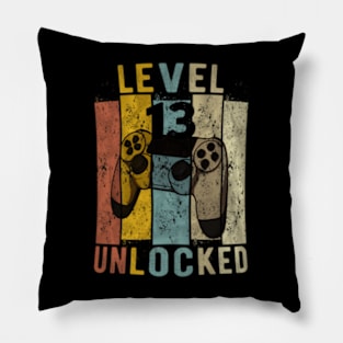 13th Birthday Level 13  Video Pillow