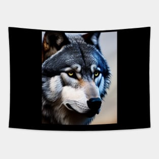 Timber Wolf - AI-Generated Tapestry