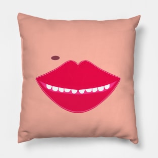 Beauty Spot Smile Mouth Pillow