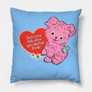 Leave Trans Kids Alone - The Peach Fuzz Pillow