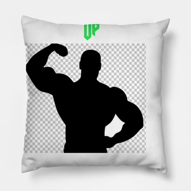 Never Give Up Pillow by MilosM