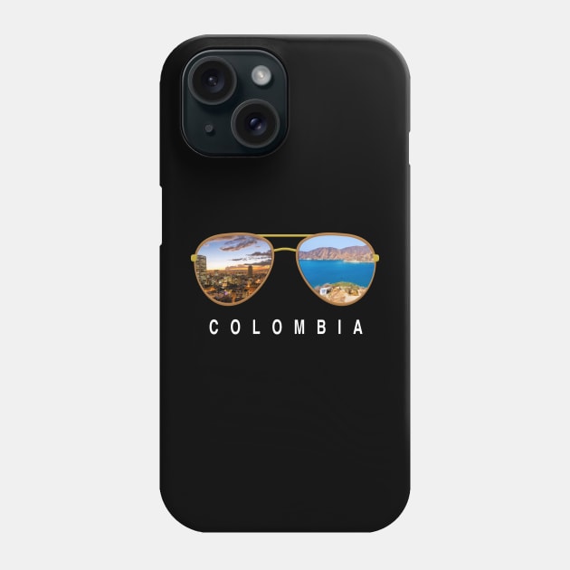 Colombia  sunglasses Phone Case by JayD World