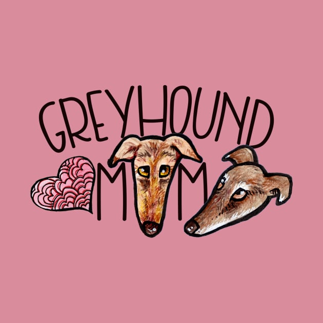 Greyhound Mom by bubbsnugg