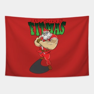 Happy Merry Fitmas Tapestry