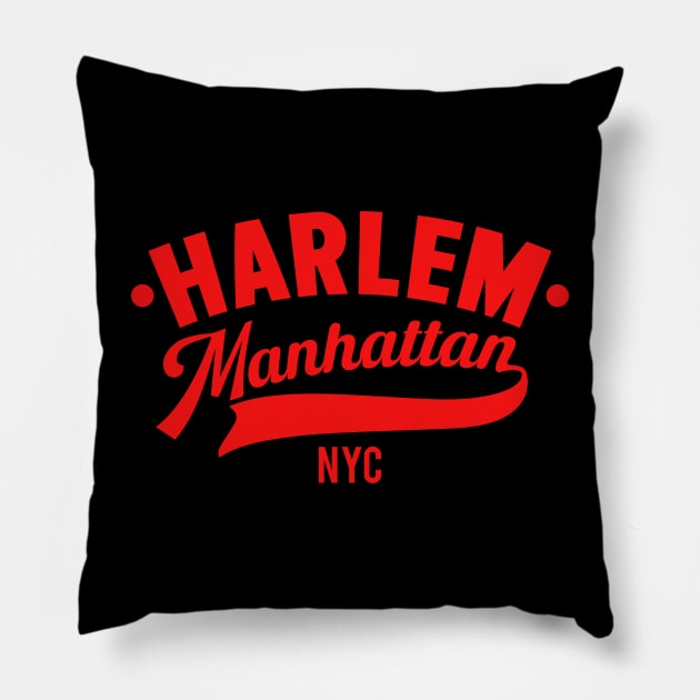 Harlem - Manhattan, New York Pillow by Boogosh