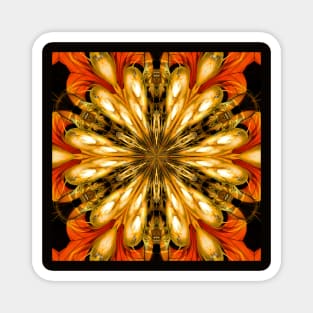 Autumn Riches in Orange and Gold Magnet