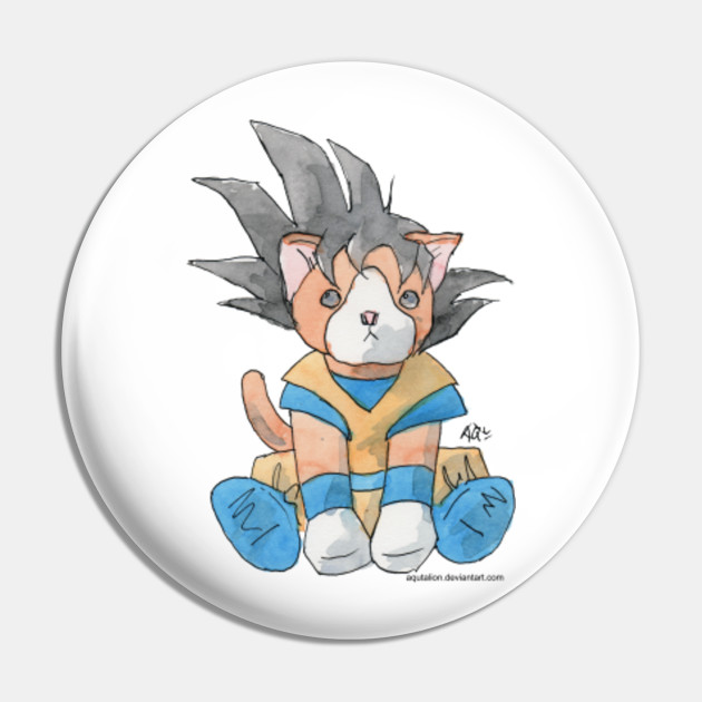 Harlock The Cat Cosplay Son Goku Dragonball Pin Teepublic