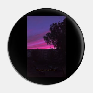 My soul || retrowave Pin