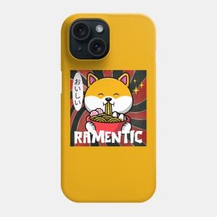 Cute Shiba Inu Dog Eating Ramen Phone Case