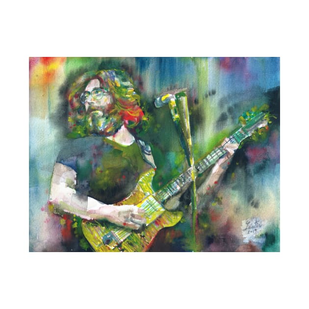 JERRY GARCIA watercolor portrait .6 by lautir